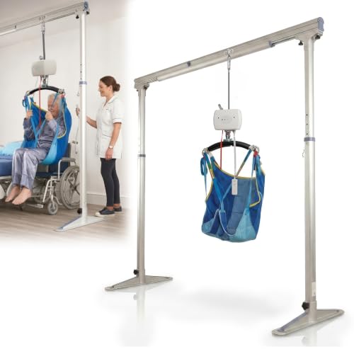 Platinum Health Elevate 440 Professional Overhead Patient Lift System. Hospital-Graded Ceiling Lift with Freestanding Gantry. Outperforms Obsolete -Style Sling Lifters. Easy Tool-Less Setup.