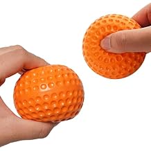 GKK 12 Pack Pitching Machine Soft Balls,9-Inch 1.75OZ Pitching Machine Soft Balls for Hand-Eye Coordination, Hitting and Fielding PracticeOrange