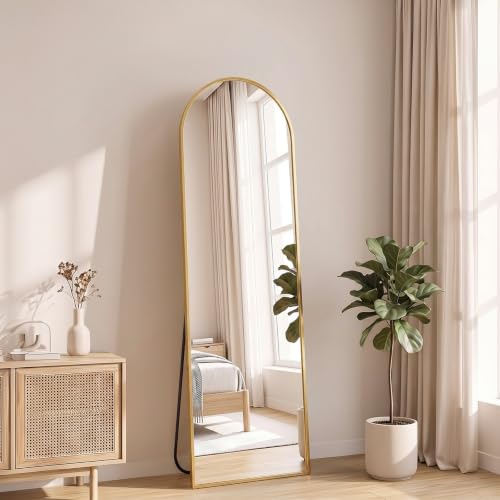 NEWBULIG Arched Full Length Floor Mirror 56"x15", Body Standing Mirror