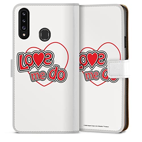 DeinDesign Etui Compatible avec Samsung Galaxy A20s Etui Folio Etui magnetique Love Me Do The Beatles Musique - Les Beatles, Paul McCartney, John Lennon, RIngo Starr, George Harrison DeinDesign Etui Compatible avec Samsung Galaxy A20s Etui Folio Etui magnetique Love Me Do The Beatles Musique