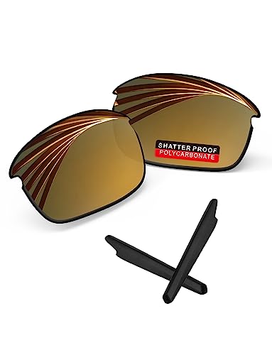 Image of PRO+ Polycarbonate Replacement Lenses & Ear Socks for Oakley Bottle Rocket OO9164 Sunglass