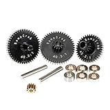 RampCrab Transmission Gear Set for TRX4M RC Car, Low Range (Crawl), Hardened Steel Gearbox Gears(40.
