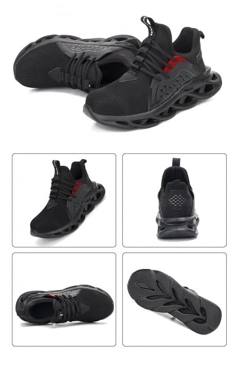 Steel-Toe Safety Shoes for Men and Women. Comfy, Durable, Lightweight, Industrial, Indestructible. Non-Slip, Safety Sneakers for The Warehouse Industry, Heavy Duty Work, and Construction.2