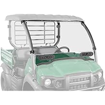 SuperATV Vented Mule SX Windshield - Scratch Proof, Compatible With Kawasaki Mule SX SE XC 2017+, Heavy Duty Hard-Coated PC Full Front Window, Clear | Made in the USA