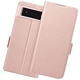 Holidi Coque Google Pixel 6,Housse Google Pixel 6,Coque Google Pixel 6 Rabat/Clapet,Etui Google Pixel 6 Protection,Folio/Flip Phone Cover Case.Or Rose