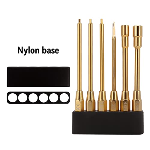 INJORA RC Tool Kit 6 in 1 Screwdriver Quick Change Allen Key Hexagon Screwdrivers for SCX24 Gladiator Bronco C10 JLU Deadbolt FMS FCX24 Micro Crawler Car