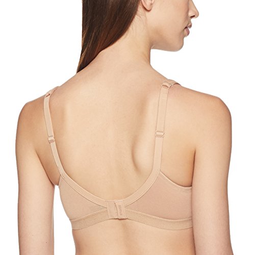 Image of Amante Every de Black Solid Non-Wired Non Padded Everyday Bra