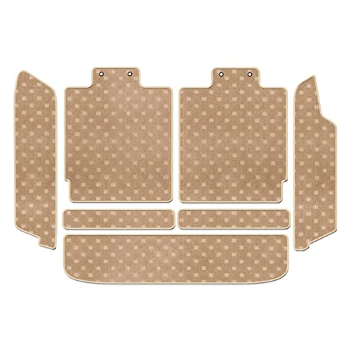 Hotfield スズキ 互換品 ジムニー ジムニーシエラ JB64W JB74W ラゲッジルームマット 形状04 【分割タイプ(マット点数:7点)】/STDベージュ ロック糸カラー:ベージュ