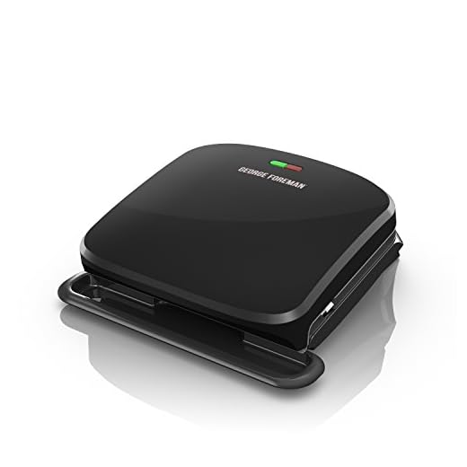 George Foreman 4-Serving Removable Plate Grill and Panini Press, Black, GRP360B