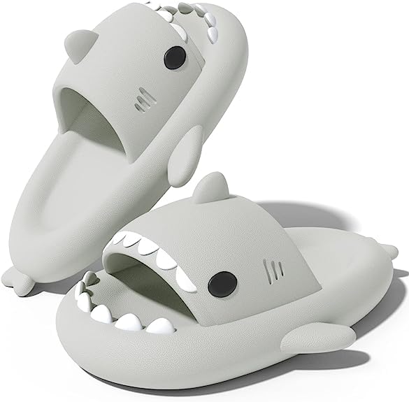 See full amazon price history chart for Crobat Shark Slides Slippers 4Cm Shark Sole Slippers Unisex Non Slip Bath Shoes House Slippers, Grey Crobat Shark Slides Slippers 4Cm Shark Sole Slippers Unisex Non Slip Bath Shoes House Slippers, Grey (B0C85VJXHZ) Amazon Price History, Amazon Price Tracker