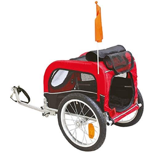 Croci Cargo Bike – Rimorchio da Bicicletta e passeggino per cani – Pratico Trasportino Cane Bici Spazioso e Comodo - Lungo 116 cm per cani di peso fino a 20 kg