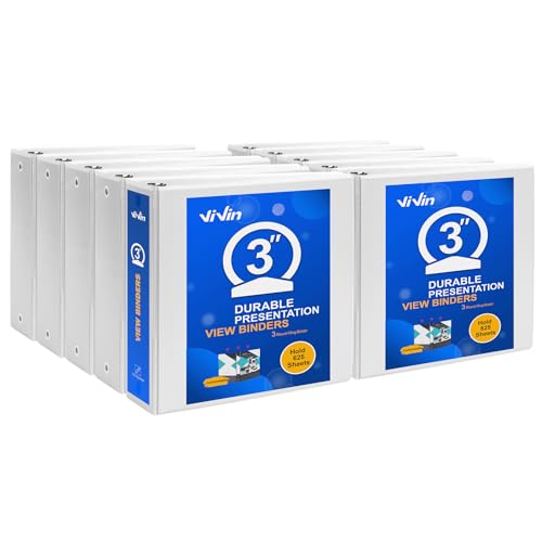 Classeurs à 3 anneaux ViVin de 7,6 cm pour classer 600 feuilles de format lettre au bureau