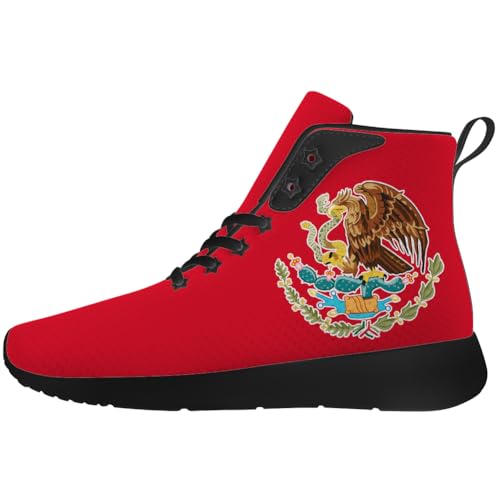 Mexico Shoes for Women Men Mexican Flag High Top Sneakers Gifts for Dad Mom