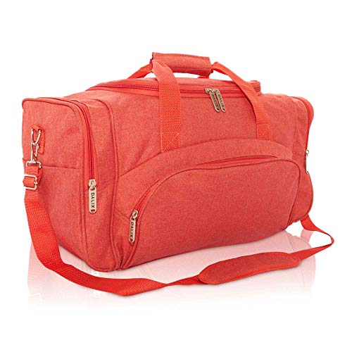 DALIX Signature Travel or Gym Duffle Bag in Red