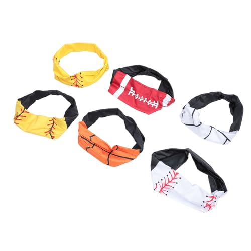 6 Peças de Tiara de Treino Absorvente Antiderrapante Esportiva para Corrida para Exercício Corrida C