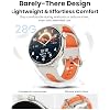 Smart Watch GPS, 1.43 AMOLED Screen Smart Watch for Men/Women Fitness Tracker, Military Smartwatches Compass,Compatible with Android & iOS (Bluetooth Call Answer/Dial), Multiple Sports Modes(Orange)
