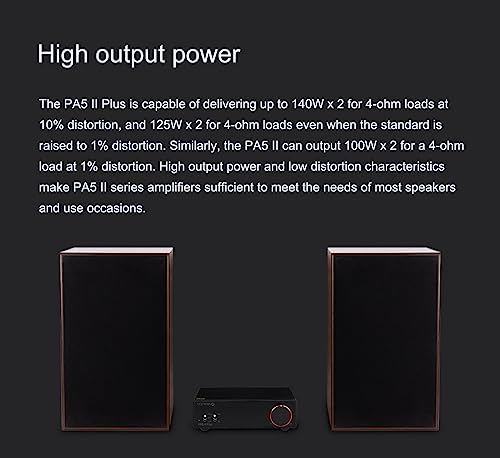 Image of Topping PA5 II Speaker Amplifier Compact Desktop Amplifier Fully Balanced AMP (PA5 II Plus, Silver)