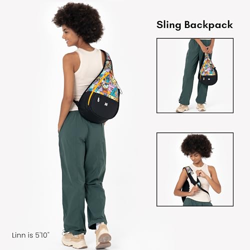 Image of Sherpani Esprit, Sling Backpack, 10L Travel Bag, Right-Handed Shoulder Sling Purse, Crossbody Backpack, Travel Gifts, RFID Protection (Cloud9)