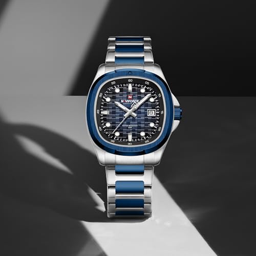 Image of NAVIFORCE NF9240 Square Unique Temperament Strap with dial Analog Watch