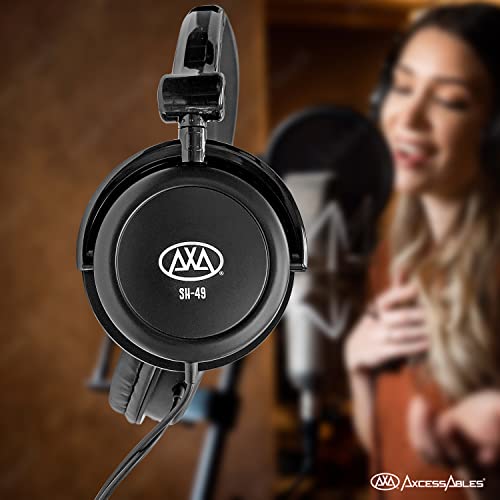 2-Pack Of On-Ear Closed-Back Studio Headphones | Dj Headphones With 6Ft Cable And 1/4-Inch Jack Adapter | 38Mm Neodymium Driver| Swiveling Isolation Cups| Guitar Practice, Recording Heaphones (2 Pack) #TOP7