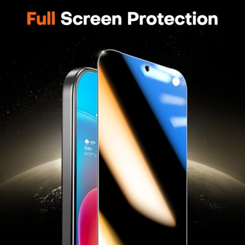 Image of TOCOL for Pixel 10 Pro XL Privacy Screen Protector 6.8 9H Hardness Military Grade Shatterproof HD Tempered Glass Easy Installation 2 Pack