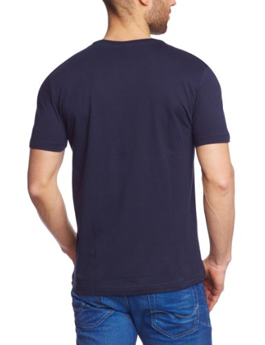 Lacoste V-Neck Regular Fit T-Shirt, Blu, L Uomo