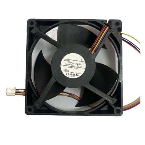 Motor de ventilador de refrigerador 12537JE-15Q-BU, compatible con Haier, reemplazo de ventilador de refrigeración de 4 cables refrigerado por aire