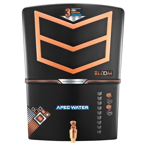 Image of Apec Water Zinc Copper Alkaline Hydrogen RO Water Purifier |12 Liter Storage | RO+ZN+CU+ALK+ Negative ORP+UV+UF+TDS+PF | Best Water Filter for Home Drinking (Made In India)