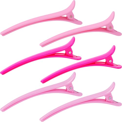 6 Pinzas de Pelo estilo Aligator para peinar 3 colores