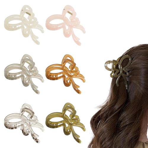 Pinzas de mariposa para sujetar el pelo sin tirones pack de 6 accesorios antideslizantes