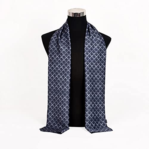Bufanda de seda marina larga invierno abrigo cuello hombre complemento térmico otoño