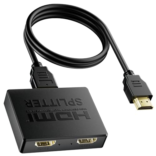 Amazon | HDMI 分配器 1入力2出力 4K 30Hz 音声 ビデオ 同時出力 付き