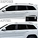 BOGAR TECH DESIGNS Side Window Chrome Delete Overlay Film Compatible with Jeep Grand Cherokee 2014-2021, Gloss Black