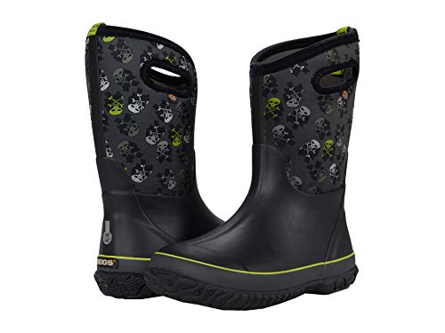 Image of Bogs Kids Classic Flower Stripes Winter Snow Boot