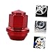 Zerodeko Red Solid Lug Nut Covers Wheel Lug Nut Protector Caps for Easy Installation Robust Design for Secure Wheel Attachment Automotive Accessory