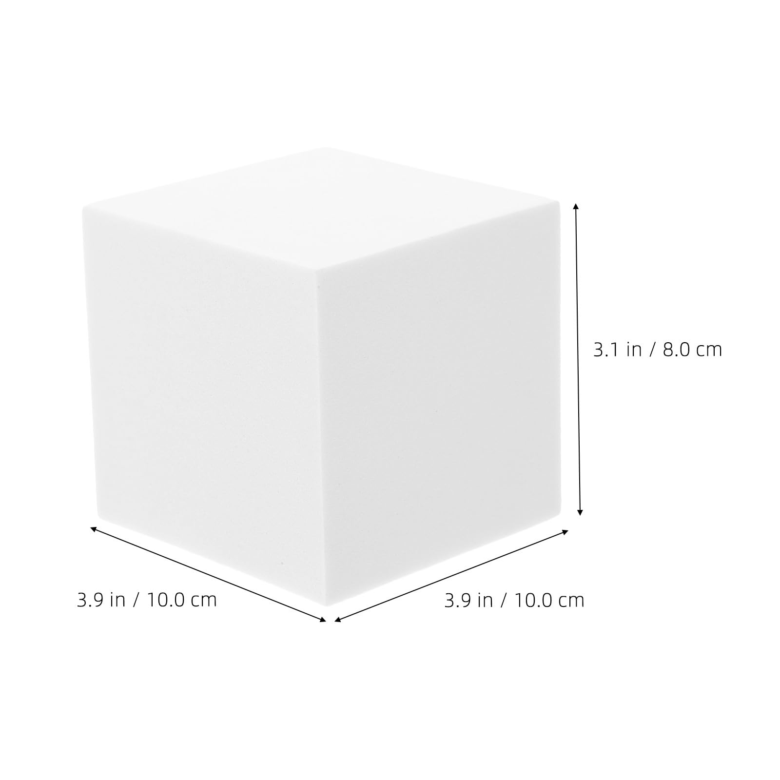 STOBAZA 3 Cubos de Espuma Blancos en Forma de Cubo Accesorio Práctico y Moderno para Fotografía Adecuado para Exhibir Joyería y Objetos Pequeños