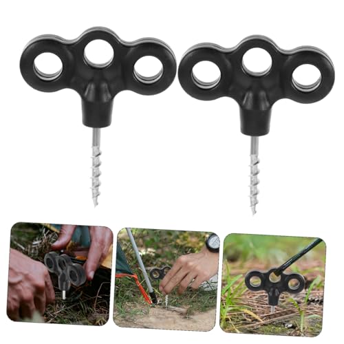 Piquetas para tiendas de camping ligeras estacas reutilizables carpas 3