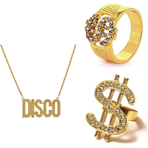 Guoguonb 3PCS Hip Hop Jewellery Set Cover