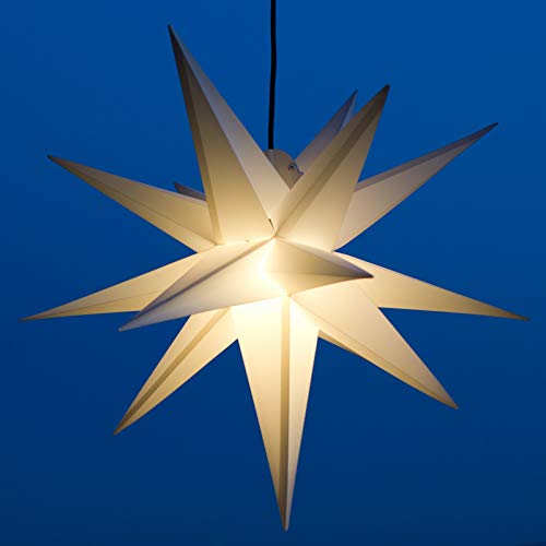 Werterhalt ums Haus Mit LED Außenstern-100 cm - weiss, wetter- und...