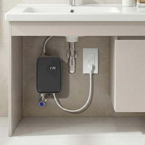 Chauffe-eau électrique 3800W compact pour résoudre le manque d'eau chaude