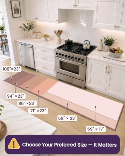 Image of DEXI Kitchen Floor Mats Cushioned Anti Fatigue, 23x94 Standing Runner Rug