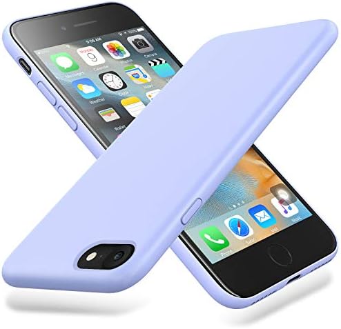 Winzizo iPhone 8 Case, iPhone 7 Case and iPhone SE 2020 Case Silicone Gel Slim Protective Phone Soft Cases Compatible for iPhone 8, iPhone 7 and iPhone SE 2020 Case (Light Purple)