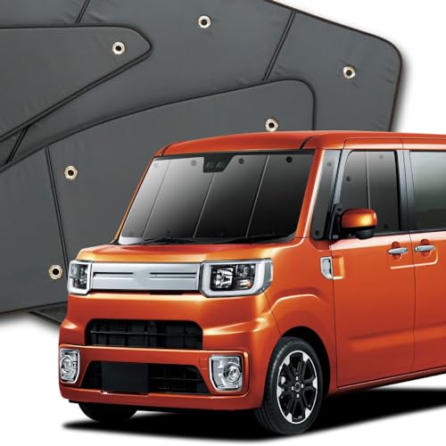 【10年使える品質へ】 趣味職人 プライバシー サンシェード 車 ウエイク WAKE LA700S LA710S系 フロント 専用 カーテン 車中泊 グッズ 対応 『01s-h009-fu』
