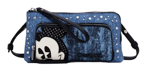 Desigual Handytasche Mickey Denim Phone Bag Denim Dark Blue blaugrau