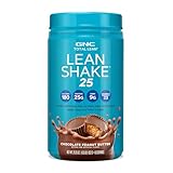 GNC Lean Shake 25 Meal Replacement Powder, Weight Management, With 25g Protein and High Fiber, Keto, Chocolate Peanut Butter, 16 Servings