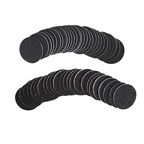 Replacement Sandpaper Discs, Foot File Sandpaper Disc, Replaceable Sanding Pads, 60Pcs Foot Sanding Paper Discs Pad for Electric Foot File Grinding Pedicure Tool Callus Remover Tool