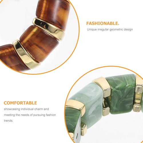 Joncs acrylique au design géométrique irrégulier et finition luxe - 3