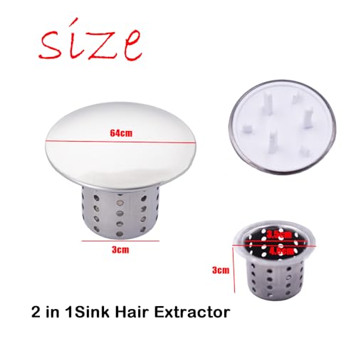 Kit desagüe para fregadero 2 en 1 acero inoxidable miniatura 2