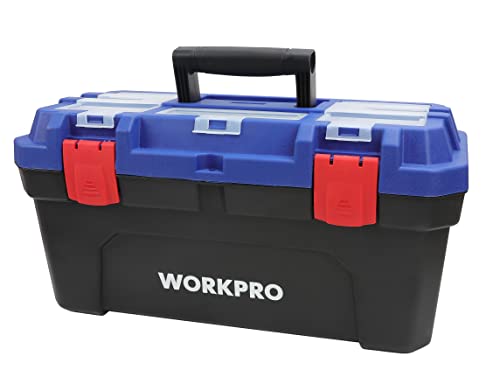 WORKPRO Werkzeugkoffer aus Kunststoff mit Metallverschluss, 57,1 cm, 572 x 30 x 30 cm
