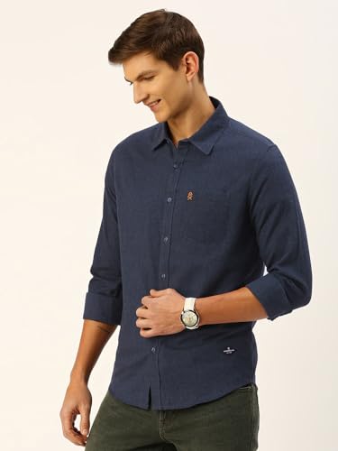 Image of Thomas Scott Men Classic Slim Fit Cotton Casual Full Sleeves Shirt